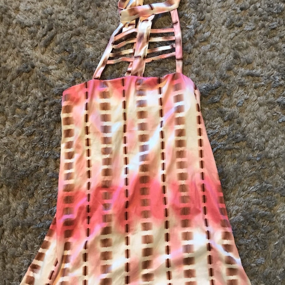 Tie neck top size large